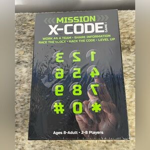 Mission X-Code Cooperative Strategy Board Game- New